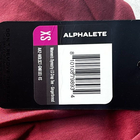 Alphalete Dynasty LS Crop Tee - Gingerbread - Picture 3 of 7